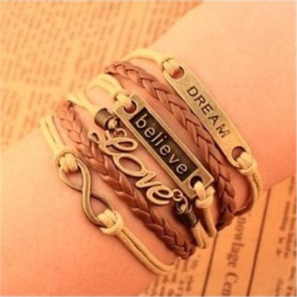 Infinity Love Anchor Believe Dream Bracelet - Picture 5 of 7